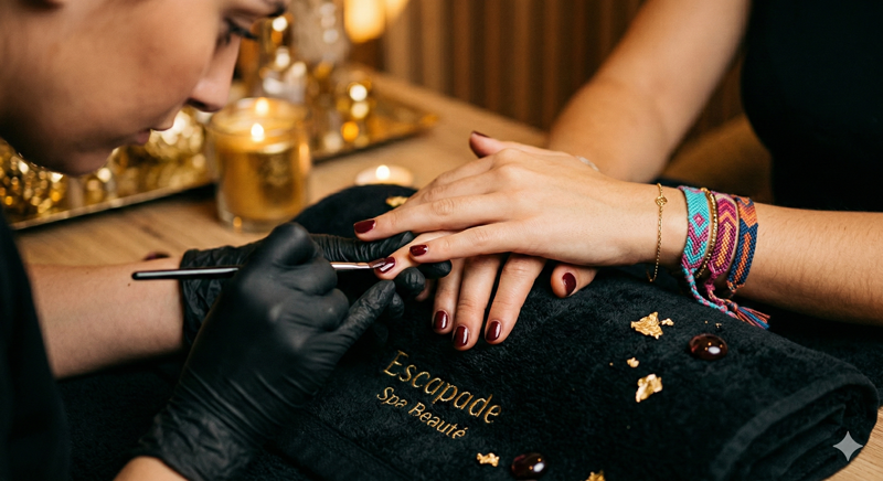 Vernis semi-permanent avec renfort ou gainage